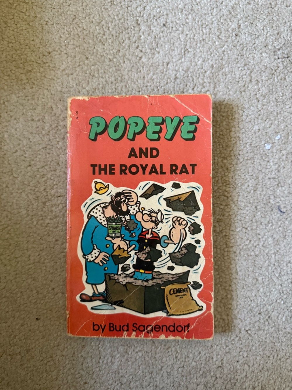 Popeye And The Royal Rat - Orange Cartoon Pet-Themed Book Cover